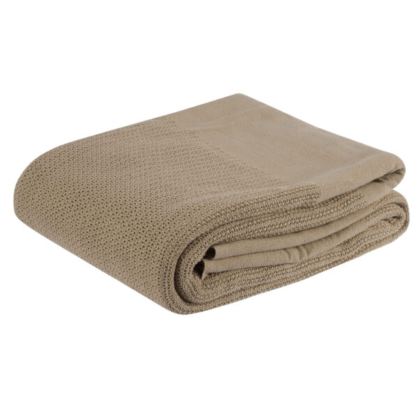 Double/Queen Cellular Cotton Blankets (BEIGE)
