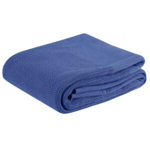 Cellular-Cotton-Blanket-blue