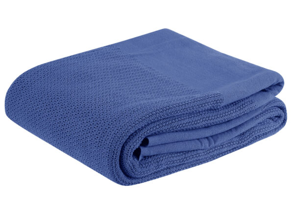 Single Cellular Cotton Blanket (BLUE)