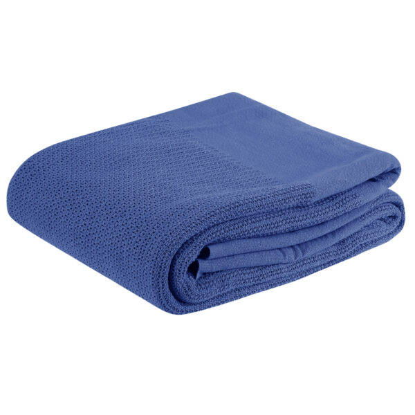 Double/Queen Cellular Cotton Blankets (BLUE)
