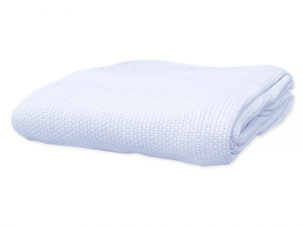Single Cellular Cotton Blanket (WHITE)