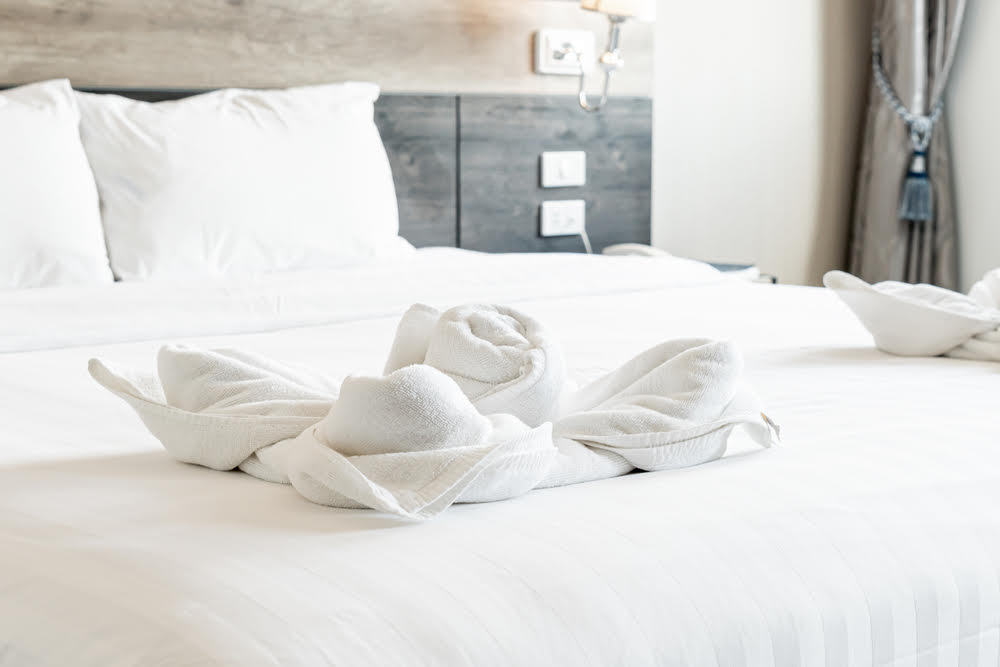 hotel linen and towels